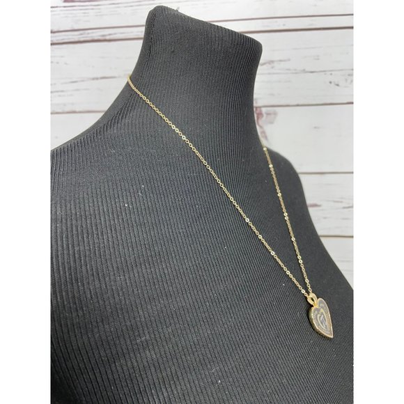 NEW Teacher Appreciation Pi Heart Pendant Gold Tone Necklace - Picture 5 of 6